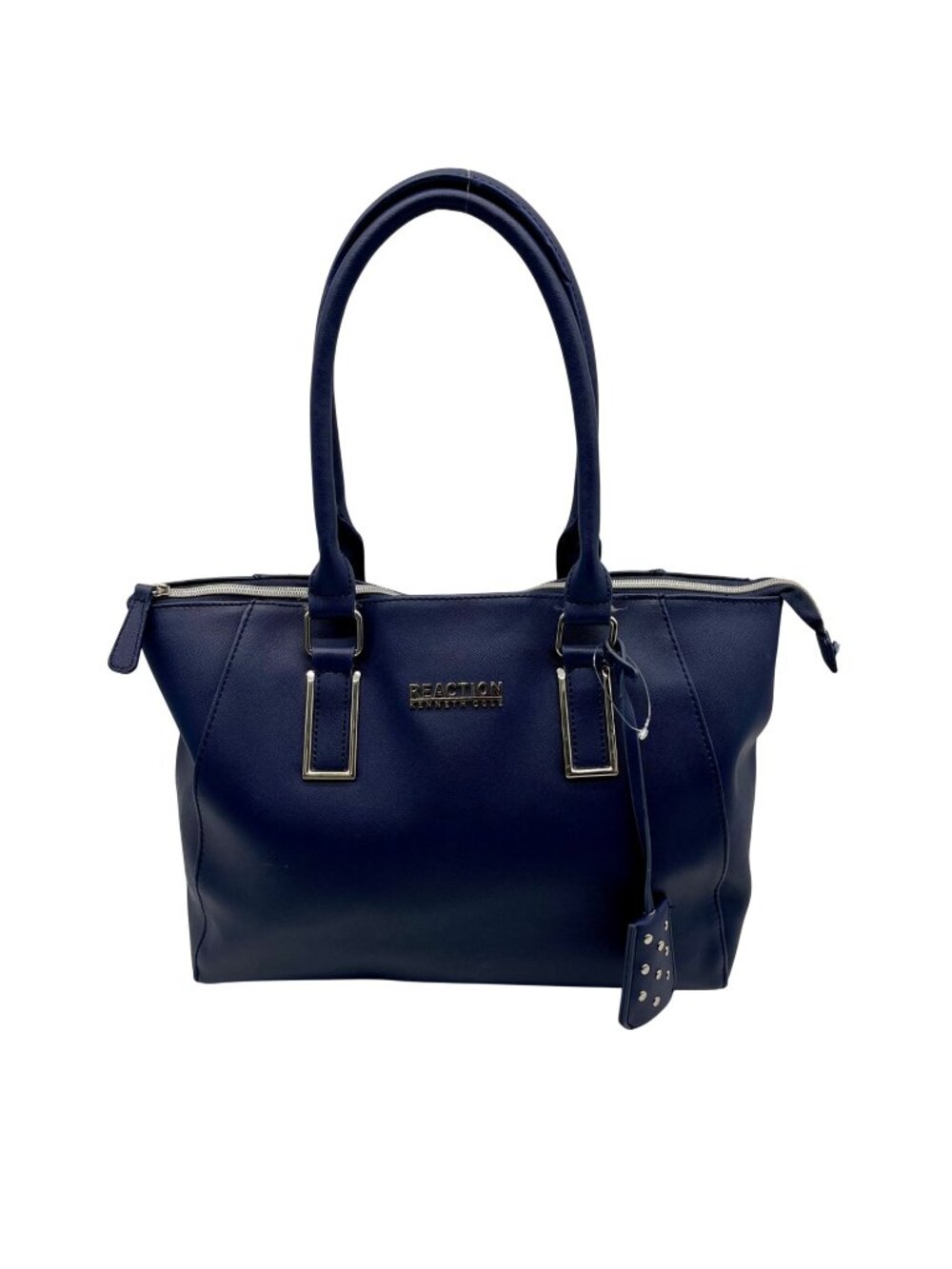 Kenneth Cole Navy Faux Leather Tote